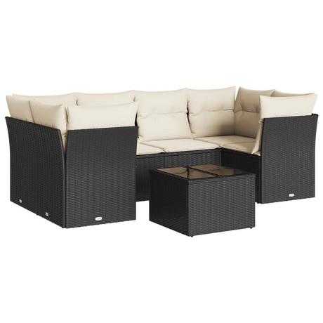 VidaXL set divano da giardino Polirattan  