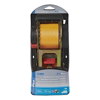 Pricenet  Cinghia di ancoraggio con cricchetto + 2 ganci 450 cm 750 kg retrattile automatico 