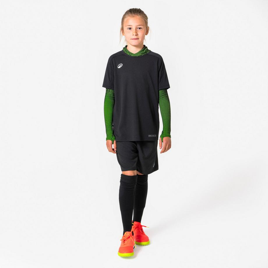 KIPSTA  Sous-maillot de foot thermique enfant Keepdry warm vert 