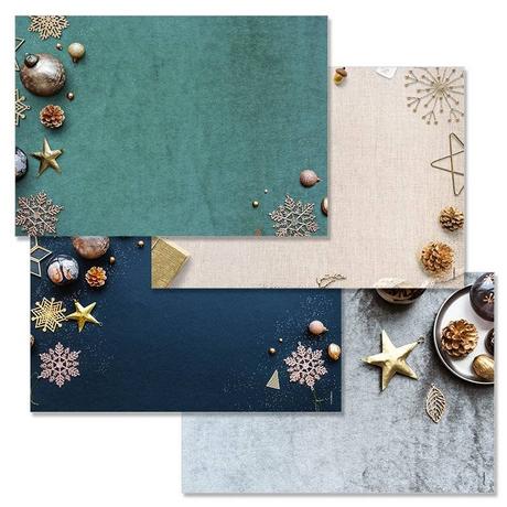 trendform Sets de table en papier CHRISTMAS TABLES 4 x 12 feuilles  