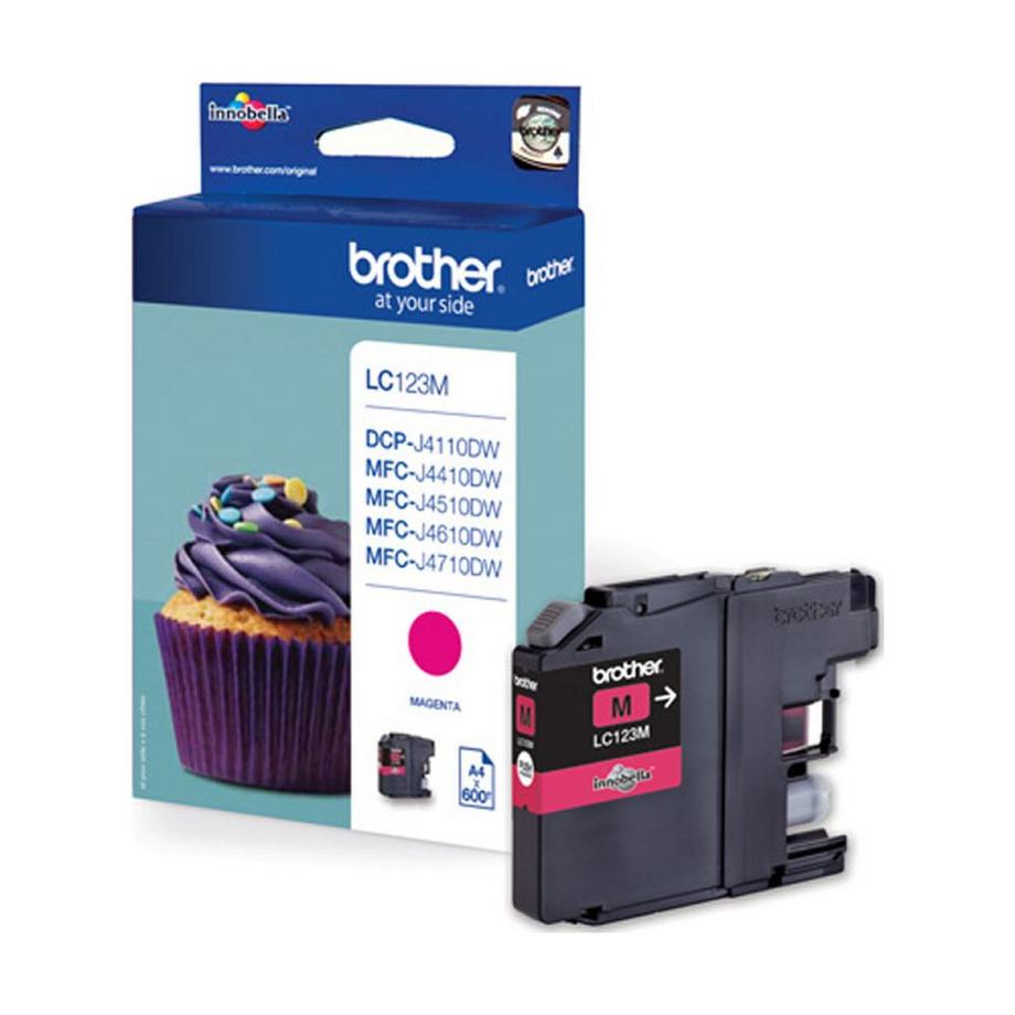 E+P Elektrik  BROTHER Tintenpatrone magenta LC-123M DCP-J411ODW 600 Seiten 