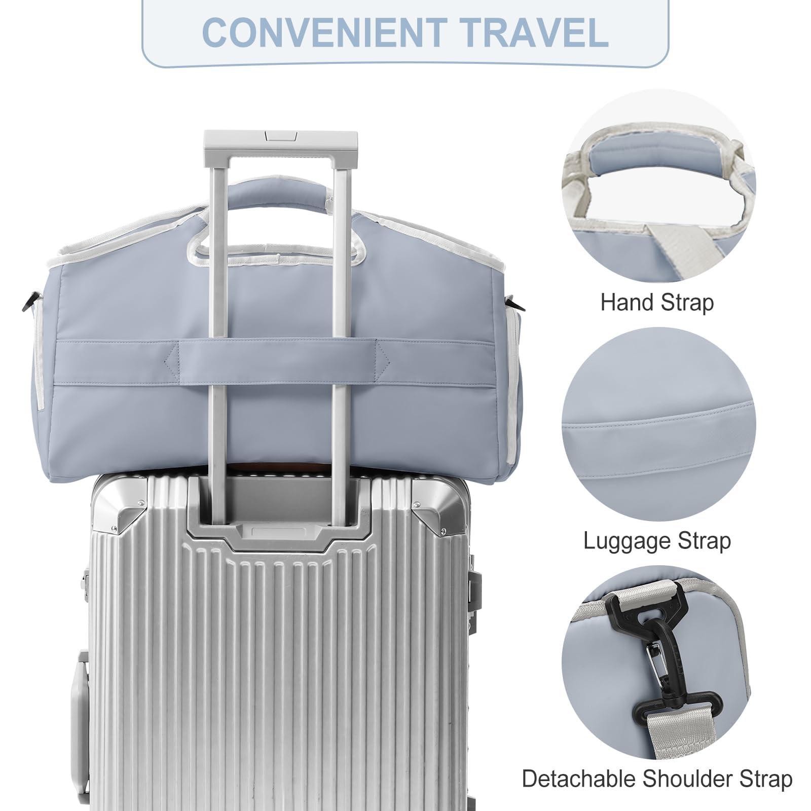 Only-bags.store Borsa da viaggio sportiva Weekender con scomparto per scarpe  