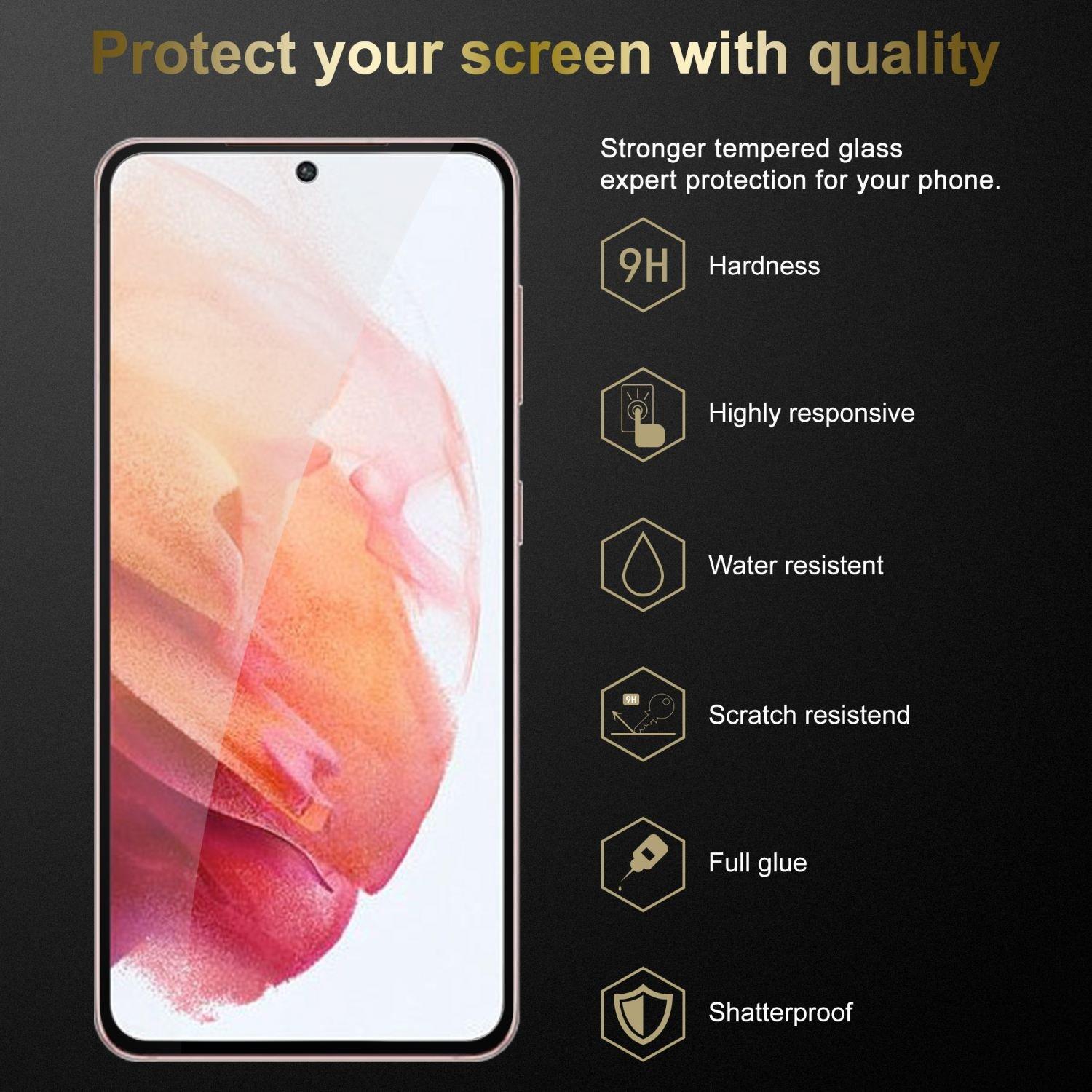 Cadorabo  Plein écran Film de protection compatible avec Samsung Galaxy S22 - Verre de protection d'écran durci (Tempered) d'une dureté de 9H avec 3D Touch 