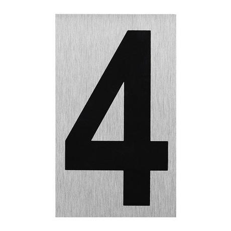 Pricenet Targa per porta in alluminio " 4 " 100x60mm  