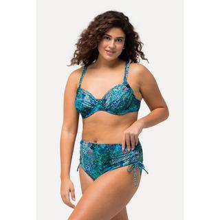 Ulla Popken  Bikini con design pitonato, coppe con ferretto e spalline doppie e regolabili 