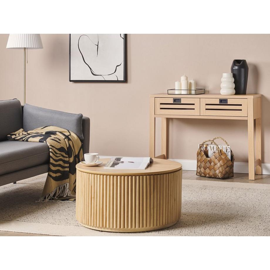 Beliani Konsolentisch aus Faserplatte Rustikal RANDA  