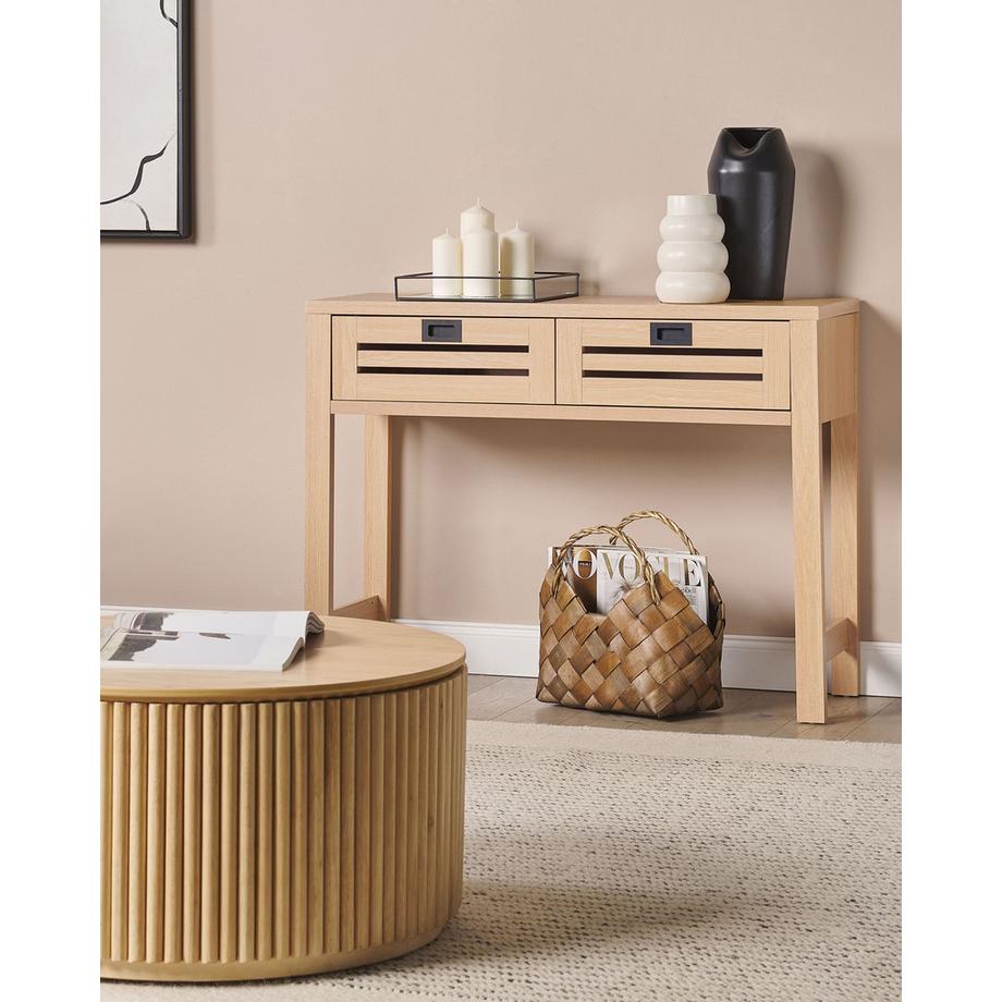 Beliani Konsolentisch aus Faserplatte Rustikal RANDA  