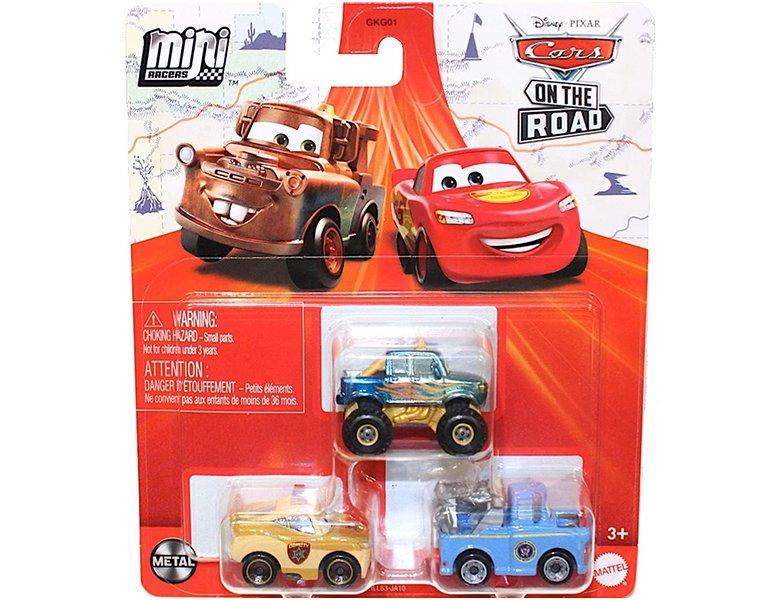 Mattel  Disney Cars 3er-Pack Mater, Deputy Hazard Lightning McQueen & Ivy (MiniRacers) 