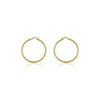 MUAU Schmuck  Creolen Gelbgold 750 Runddraht 38mm 