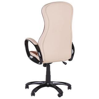 Beliani Fauteuil de bureau en Cuir PU Rétro FELICITY  