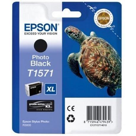 EPSON  EPSON Tintenpatrone photo schwarz T157140 Stylus Photo R3000 26ml 