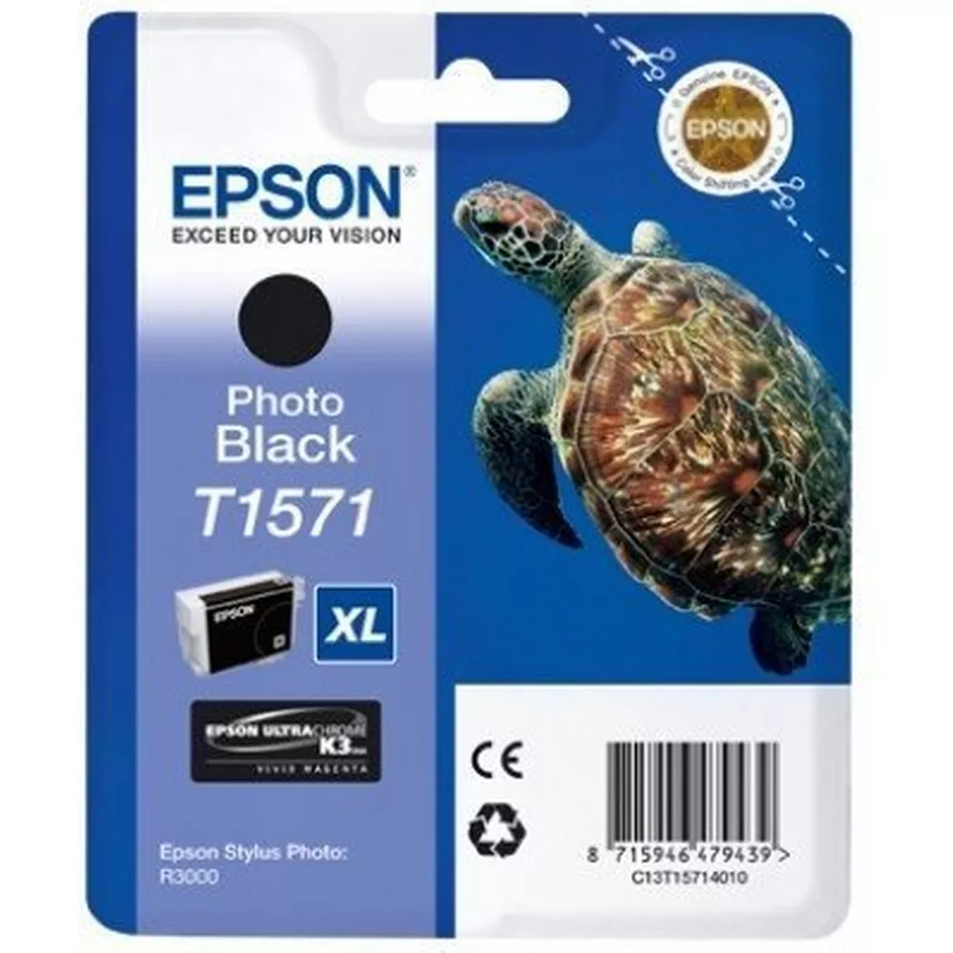 Epson – Tintenpatrone photo schwarz T157140 Stylus Photo R3000 26ml, One Size