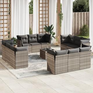 VidaXL set divano da giardino Polirattan  