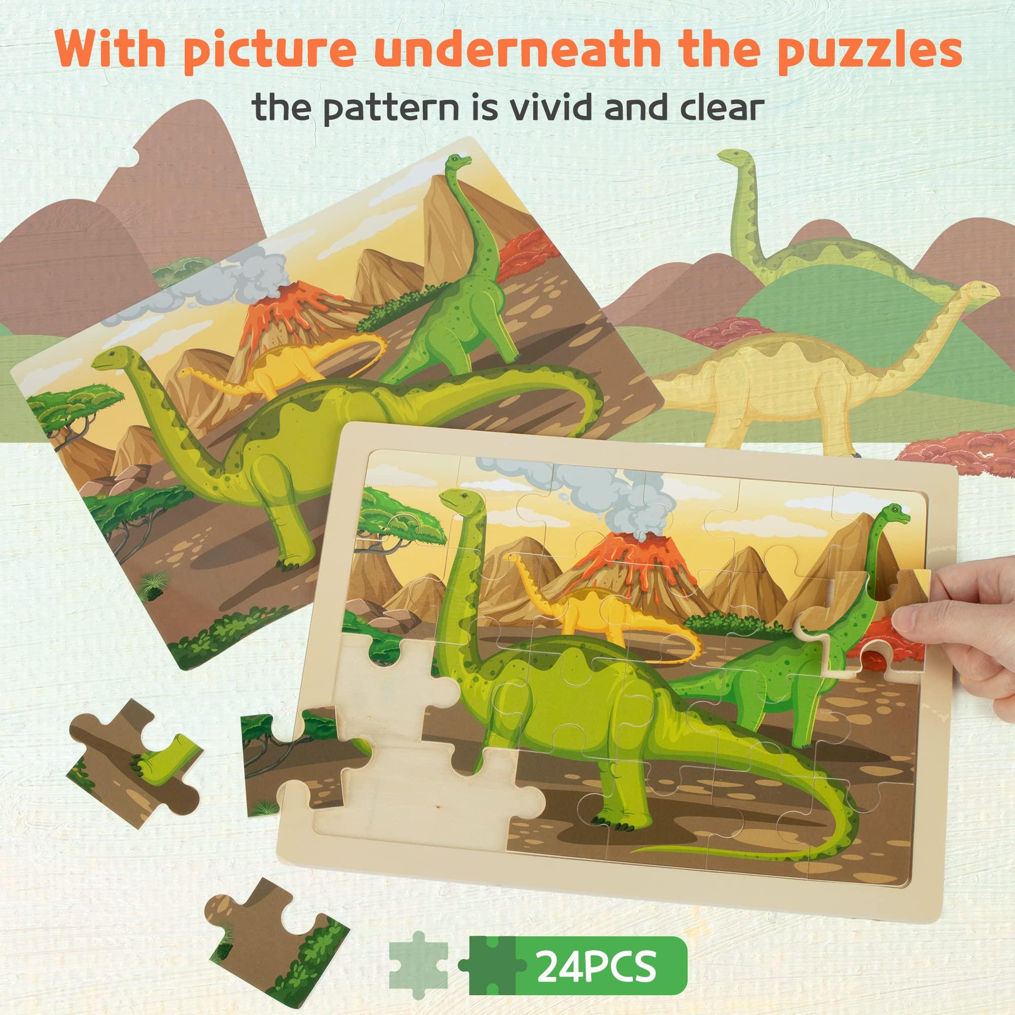 Activity-board  Puzzleteile Kinder Dino Holzpuzzle 