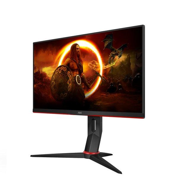 AOC  24G2SPU/BK Monitor PC 60,5 cm (23.8") 1920 x 1080 Pixel Full HD Nero, Rosso 