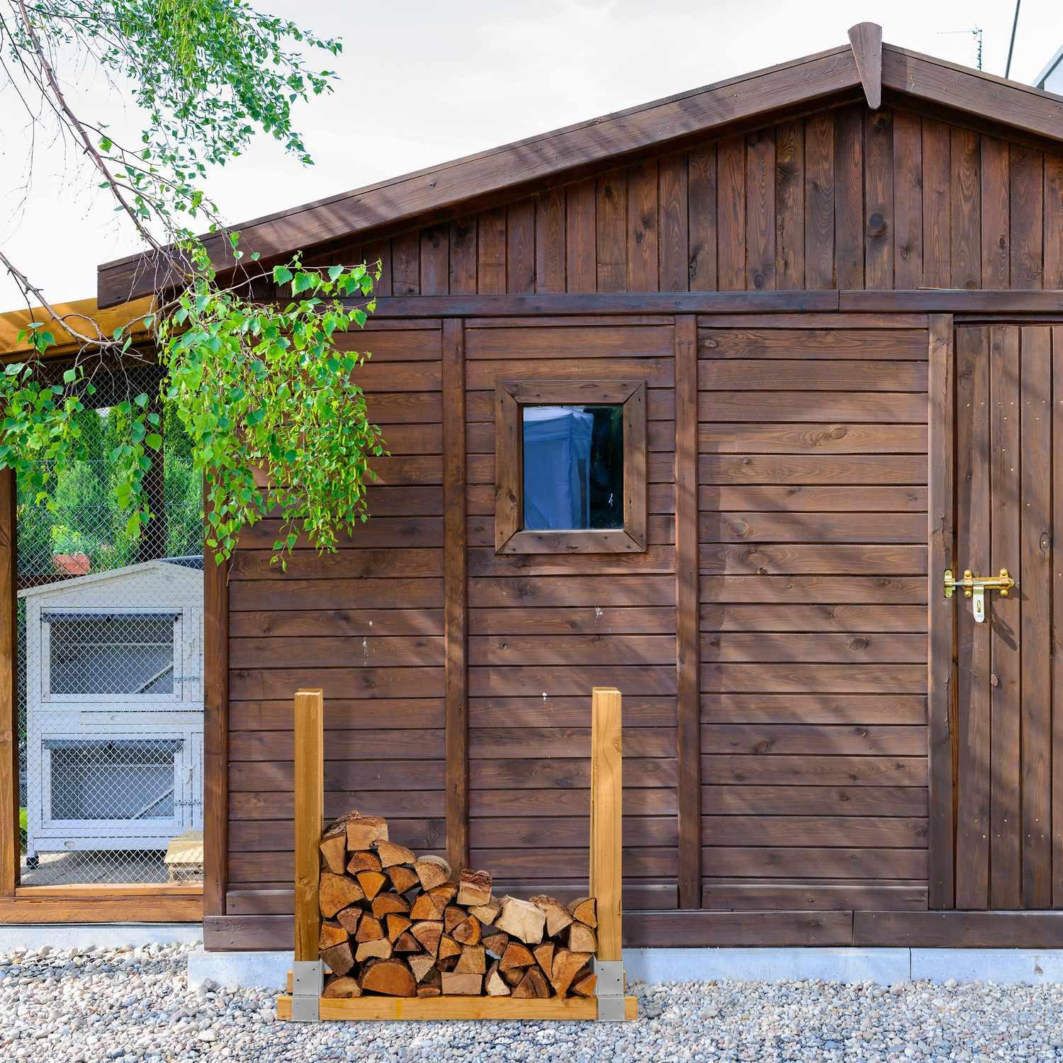 B2X Silberne Holz-Stapelstütze im 2er-Set  