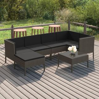 VidaXL Garten-sofagarnitur poly-rattan  