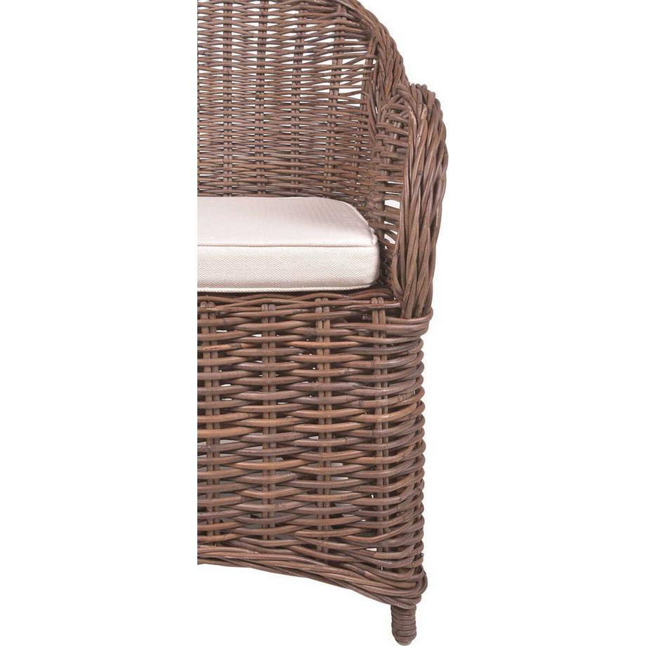 mutoni Sessel Brest Naturrattanbraun  