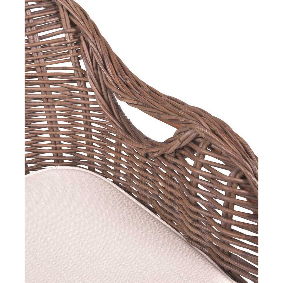 mutoni Sessel Brest Naturrattanbraun  