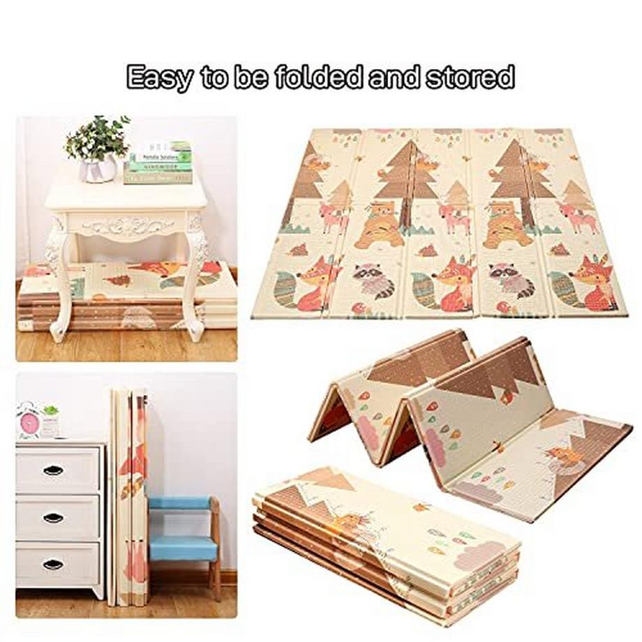 Activity-board  Spielmatte Baby Teppich Babymatte Faltbarer Spieldecke Krabbelmatte Baby Bodenmatte XPE rutschfest 