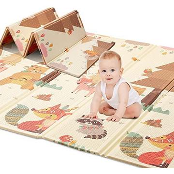 Spielmatte Baby Teppich Babymatte Faltbarer Spieldecke Krabbelmatte Baby Bodenmatte XPE rutschfest