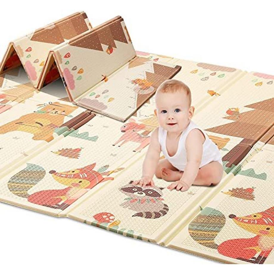 Activity-board  Spielmatte Baby Teppich Babymatte Faltbarer Spieldecke Krabbelmatte Baby Bodenmatte XPE rutschfest 