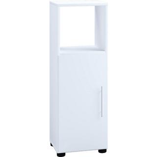 VCM Holz Midischrank | Badschrank mit offenem Fach und einer Drehtür | Maße H. 93 x B. 31 x T. 30 cm | Midischrank - Flandu  