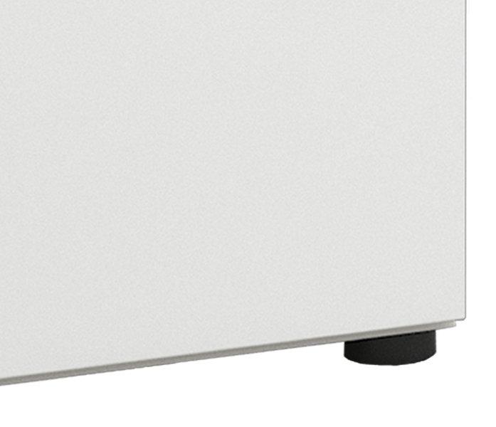 VCM Holz Midischrank | Badschrank mit offenem Fach und einer Drehtür | Maße H. 93 x B. 31 x T. 30 cm | Midischrank - Flandu  