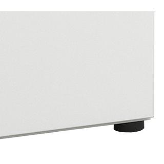 VCM Holz Midischrank | Badschrank mit offenem Fach und einer Drehtür | Maße H. 93 x B. 31 x T. 30 cm | Midischrank - Flandu  