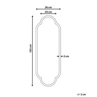 Beliani Wandspiegel aus Eisen Retro TROUY  