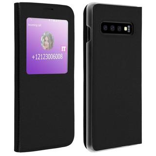 Avizar  Flip View Cover Galaxy S10 Plus Schwarz 