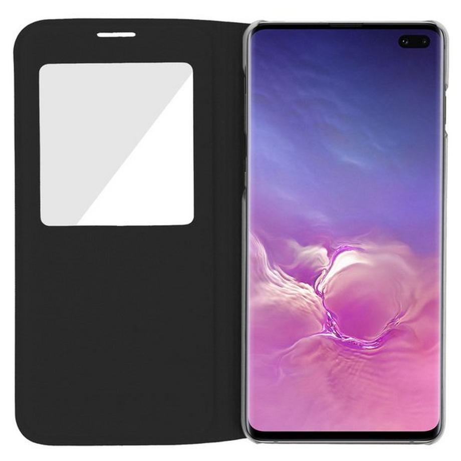 Avizar  Flip View Cover Galaxy S10 Plus Schwarz 