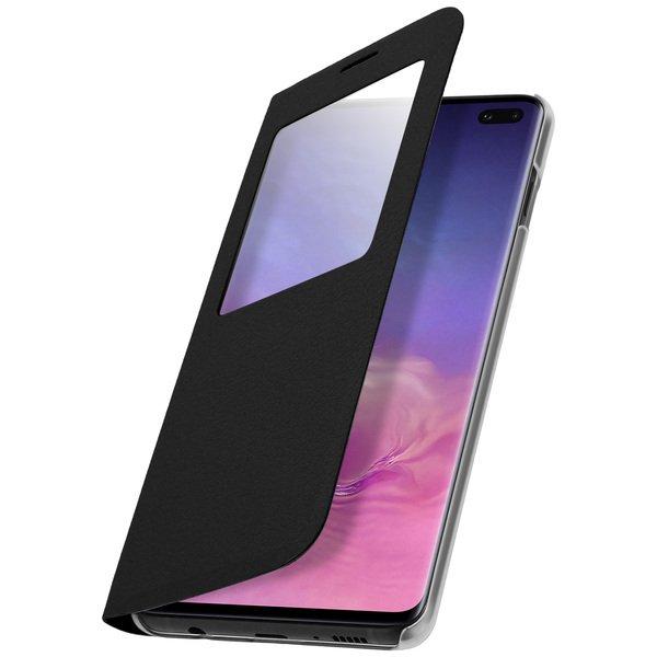 Avizar  Flip View Cover Galaxy S10 Plus Schwarz 