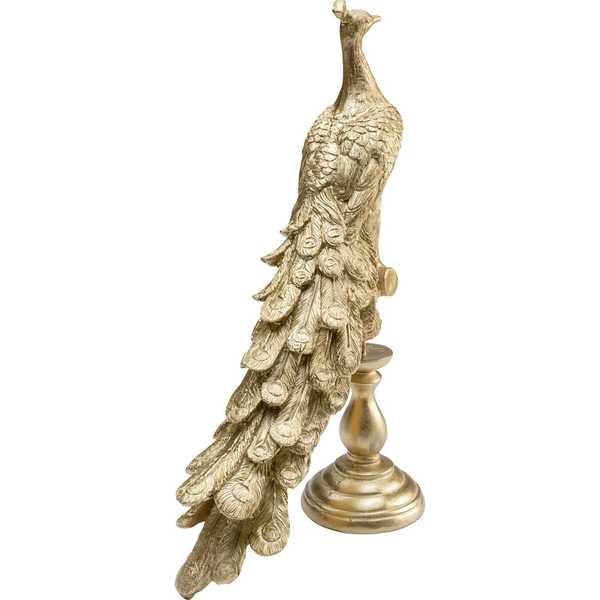 KARE Design Figura Deco Peacock oro 39  