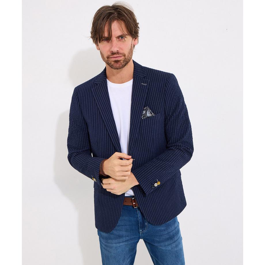 Joe Browns Nadelstreifen Seersucker Anzug Blazer  