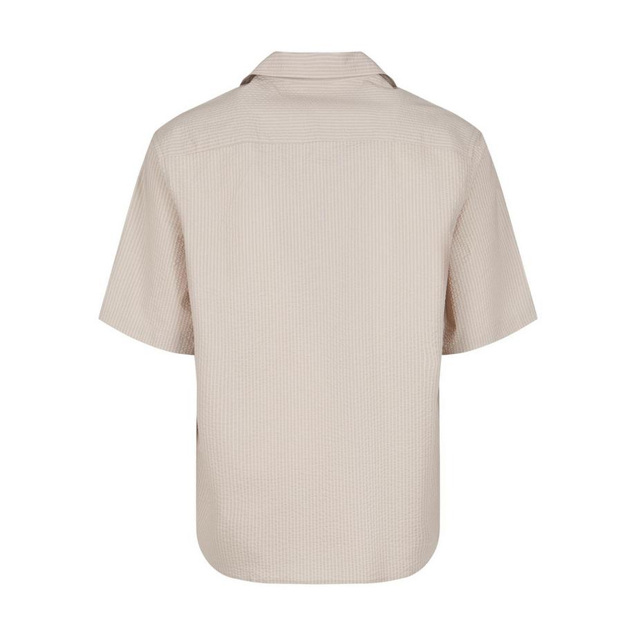 URBAN CLASSICS Camicia Seersucker Maniche Corte  