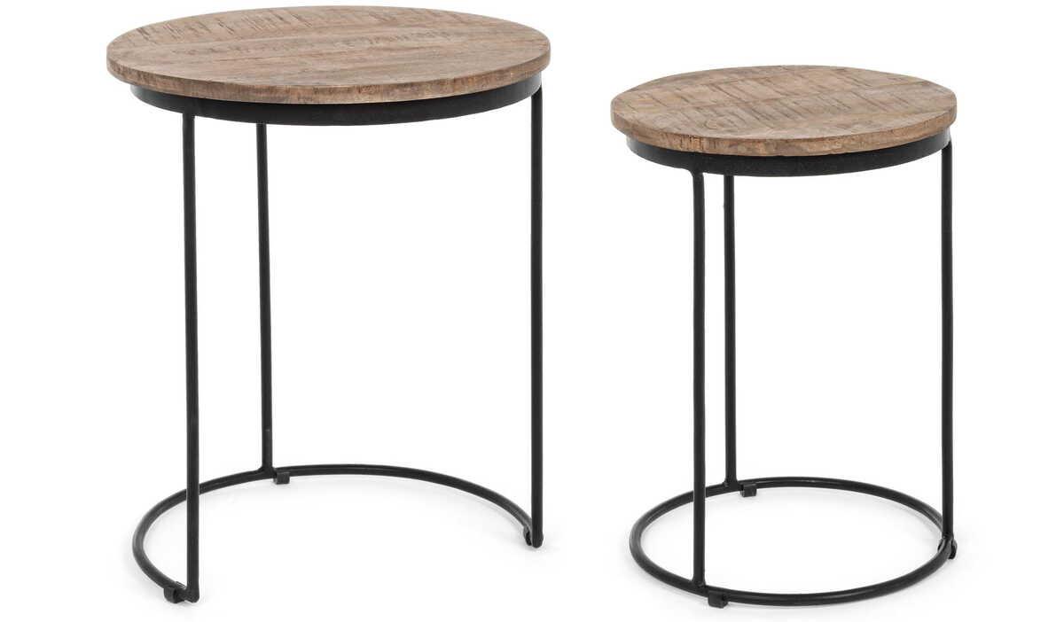 mutoni Table d&#039;appoint Walton (lot de 2)  