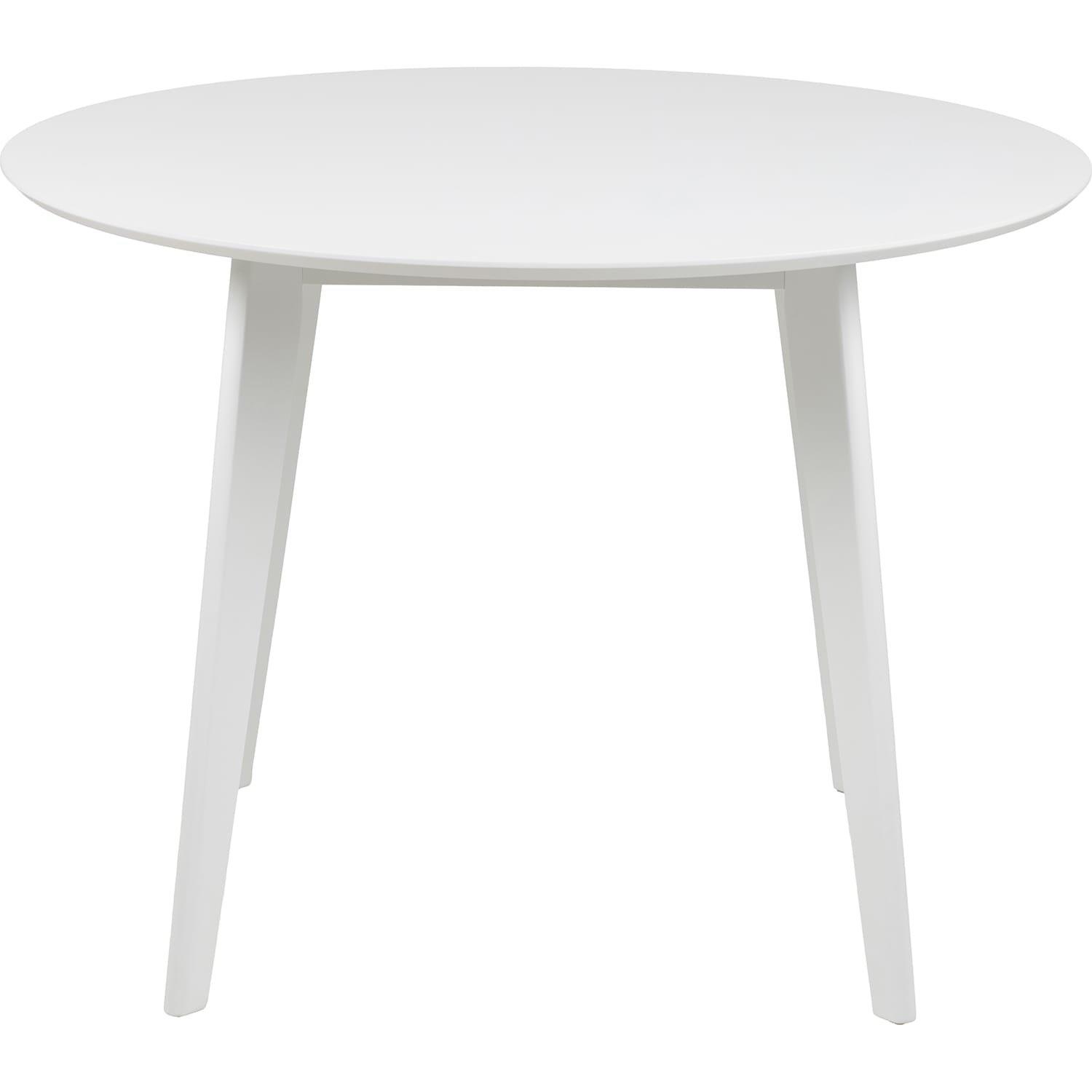 mutoni Table de salle à manger Melrose blanc 105 rond  