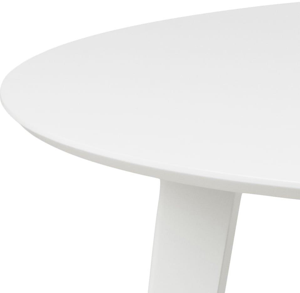 mutoni Table de salle à manger Melrose blanc 105 rond  