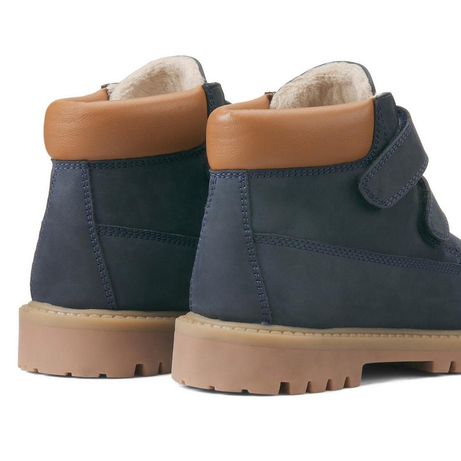 La Redoute Collections Bottines cuir à scratch fourrées  