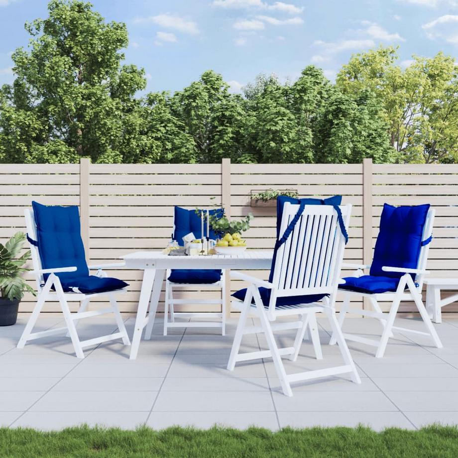 VidaXL cuscino per sedia con schienale alto Tessuto  