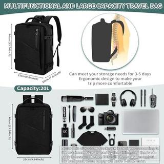 Only-bags.store Handgepäck Rucksack Laptop wasserdicht Reise-Rucksack gross mit USB-Anschluss  