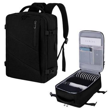 Handgepäck Rucksack Laptop wasserdicht, Reise-Rucksack Handgepäck Flugzeug groß, mit USB-Anschluss