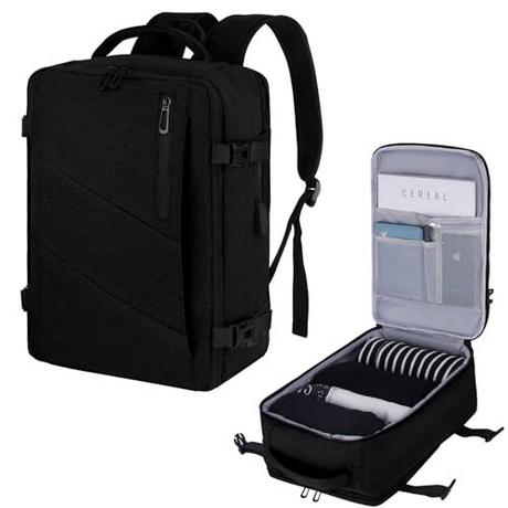 Only-bags.store Zaino da Viaggio Impermeabile per Laptop con Porta USB  