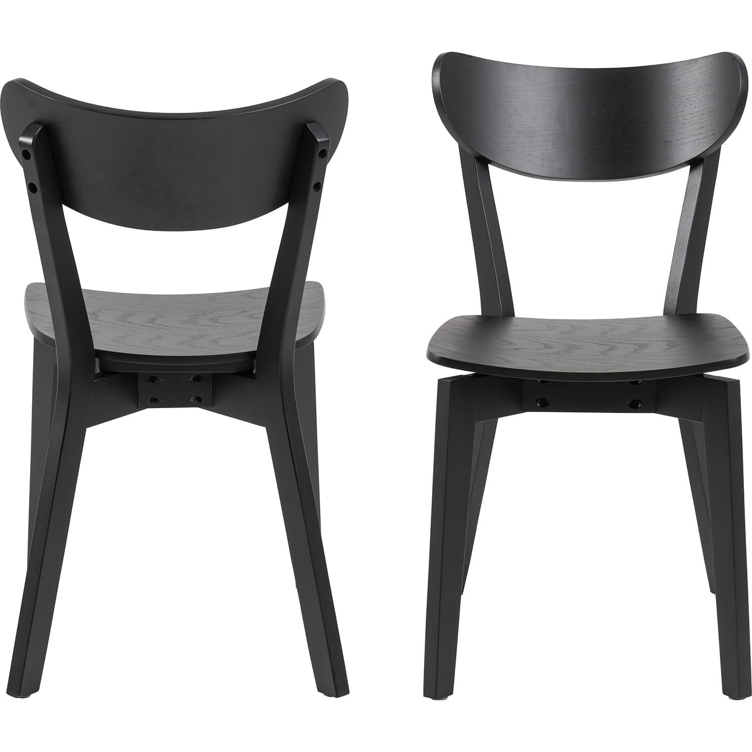 mutoni Chaise de salle à manger Enrico noir (1 pièce)  