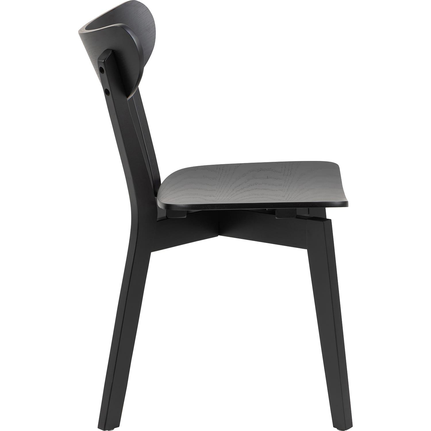 mutoni Chaise de salle à manger Enrico noire (1 pièce)  