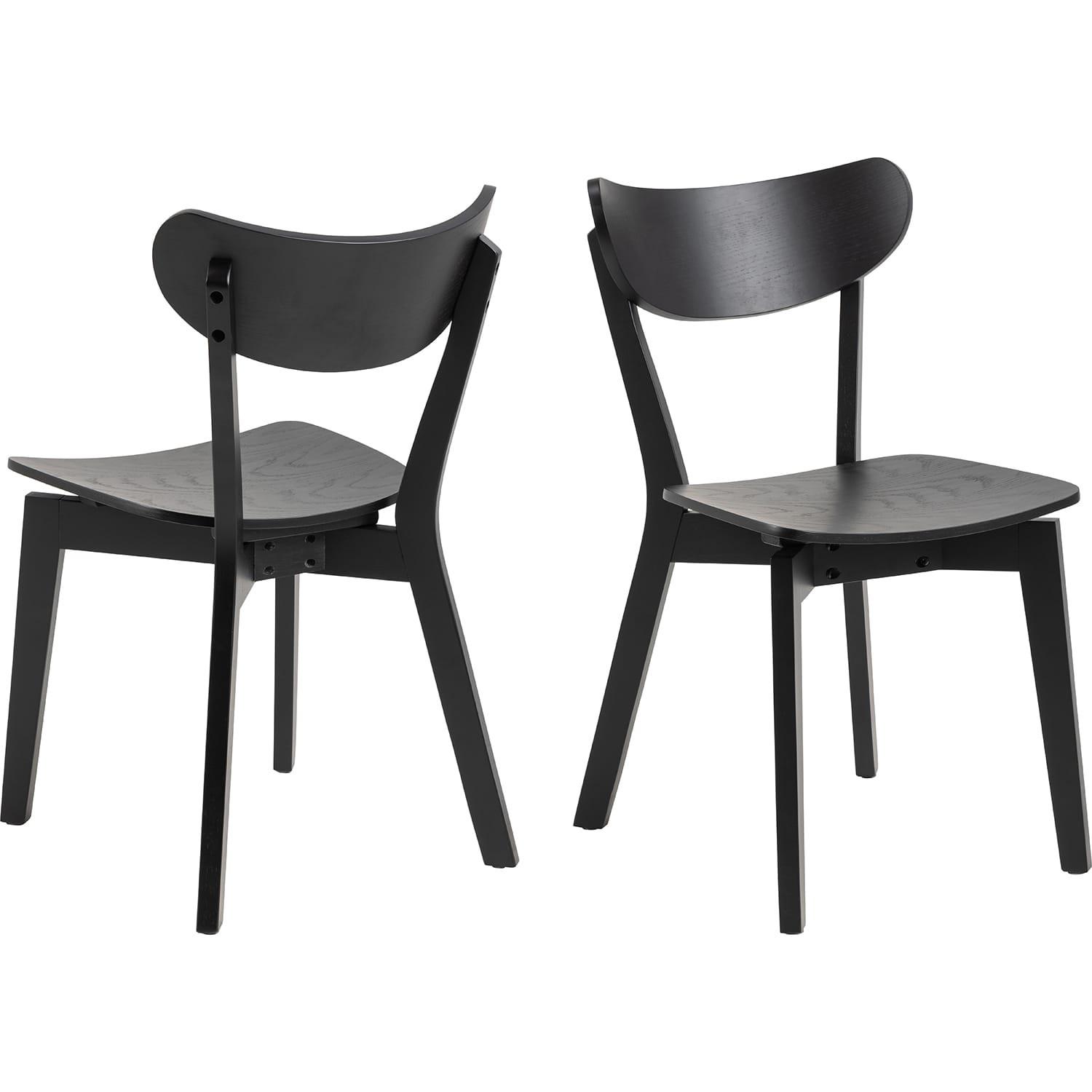 mutoni Chaise de salle à manger Enrico noir (1 pièce)  