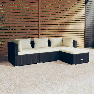 VidaXL set salotto da giardino Polirattan  