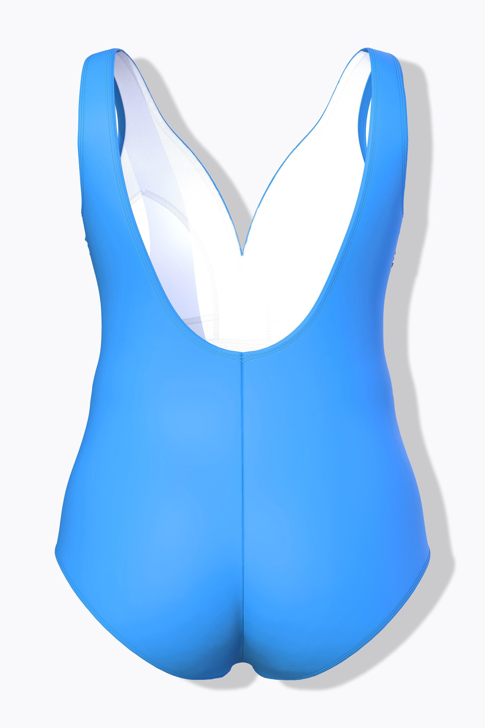 Ulla Popken Costume da bagno Positano con scollo a V e coppe morbide  