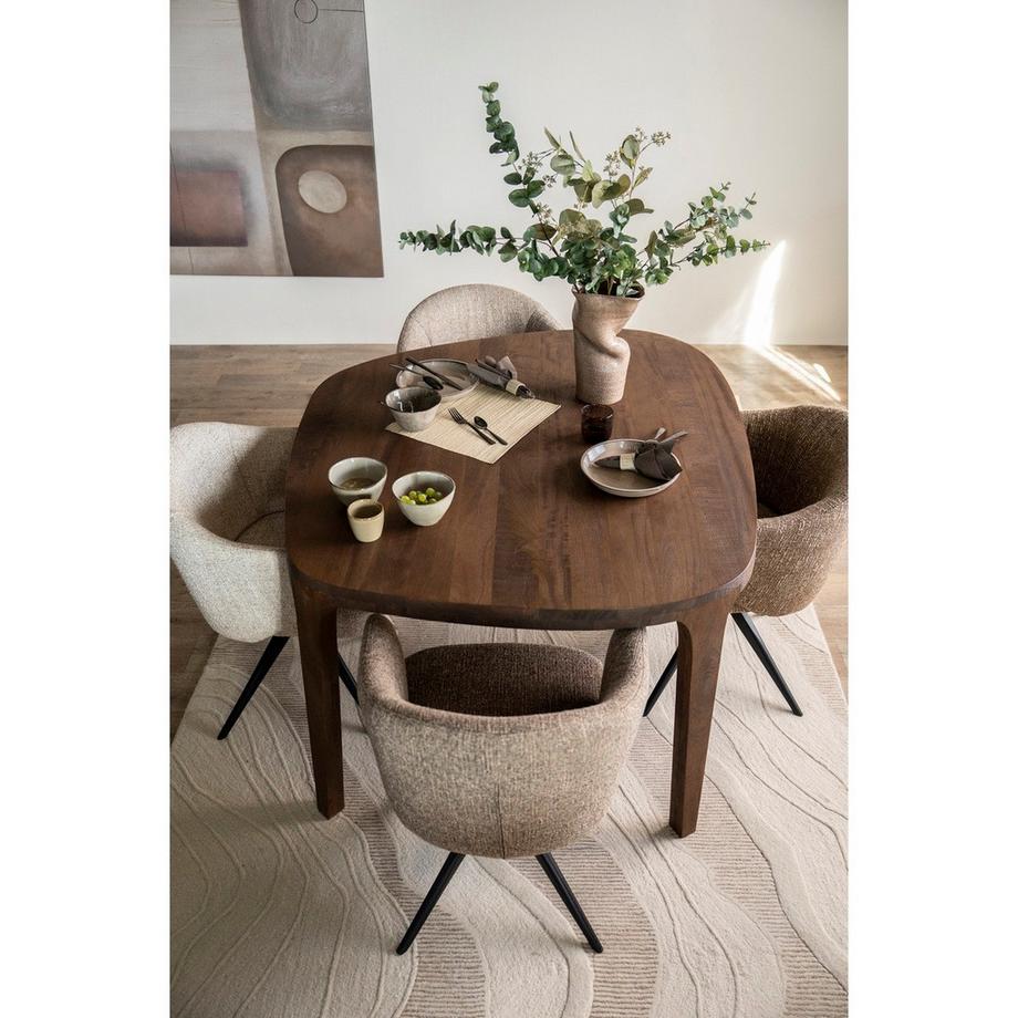 mutoni Table de salle à manger Taylor Mango 140x120  